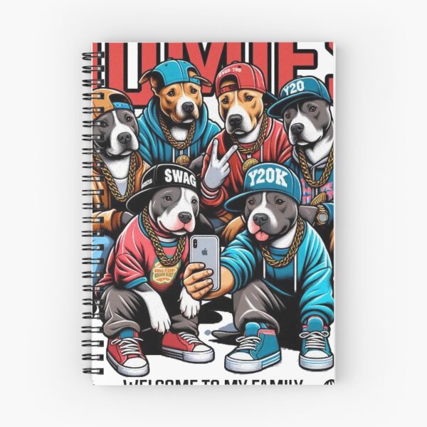 Item preview, Funny Dog Selfie Squad Gang Aesthetic Print designed and sold by GenZFashion000.