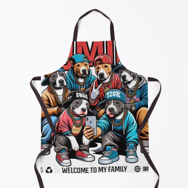 Item preview, Funny Dog Selfie Squad Gang Aesthetic Print designed and sold by GenZFashion000.