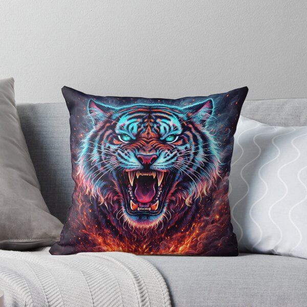 Item preview, Tiger bad face, animal face, cat face designed and sold by air2upl.