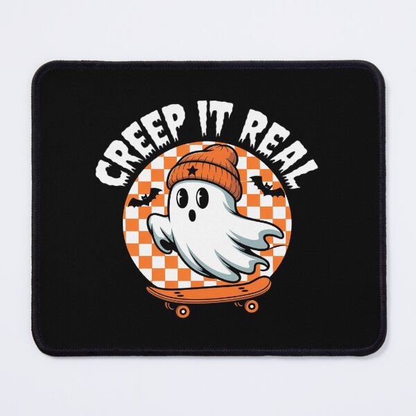 Item preview, Creep It Real Halloween Party Ghost Skateboard designed and sold by BubblePancake.