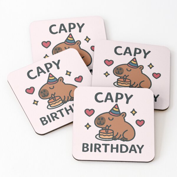 Item preview, Capy Birthday  designed and sold by Lotus Love Tarot.