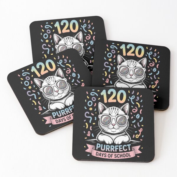 Item preview, 120 Purrfect Days of School Cat designed and sold by LacostCarl.