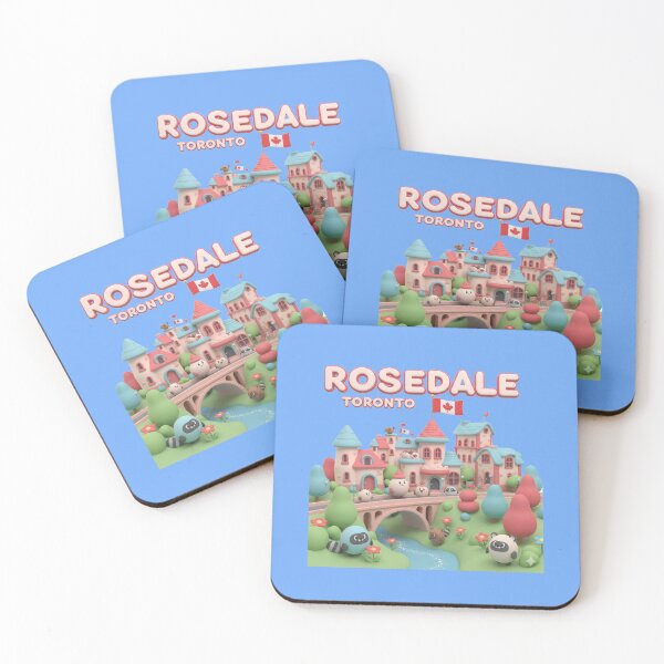 Item preview,  Rosedale Toronto – 3D Comic Cute Illustration with Canada Flag ,  designed and sold by PaintMeWorld.