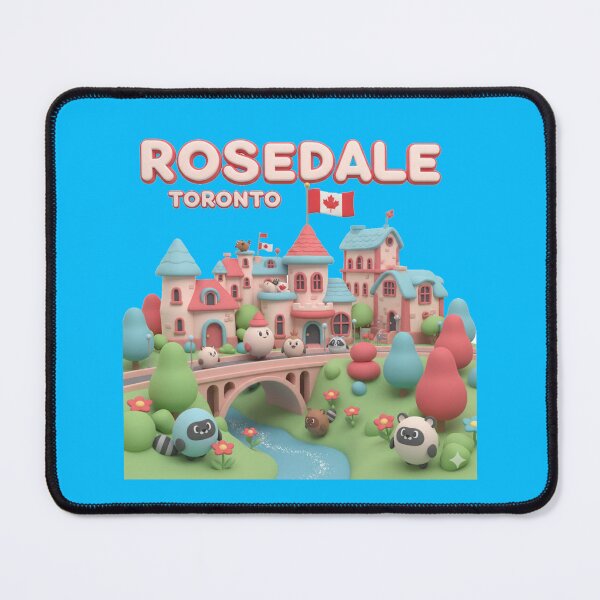 Item preview,  Rosedale Toronto – 3D Comic Cute Illustration with Canada Flag ,  designed and sold by PaintMeWorld.