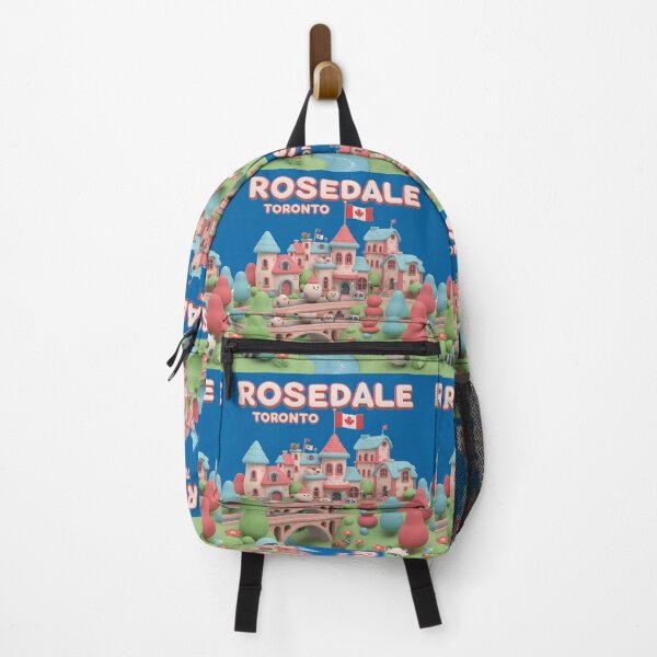 Item preview, Rosedale Toronto – 3D Comic Cute Illustration with Canada Flag , designed and sold by PaintMeWorld.