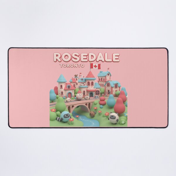 Item preview, Rosedale Toronto – 3D Comic Cute Illustration with Canada Flag , designed and sold by PaintMeWorld.