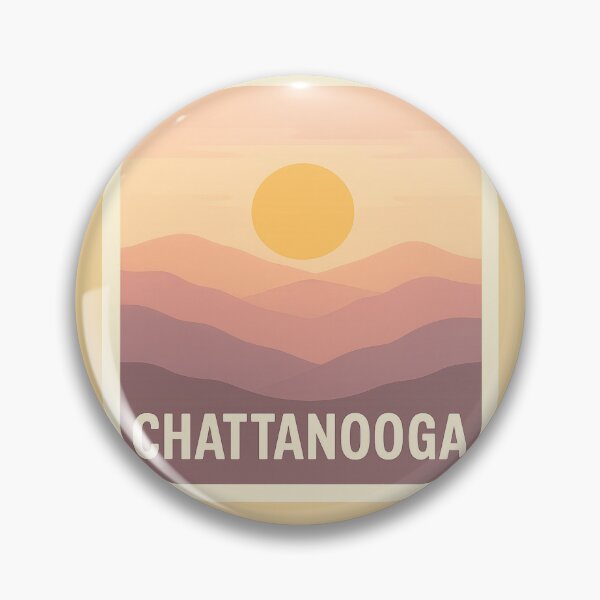 Item preview, Chattanooga Mountain Ridge – Minimal Pastel Scenic Landscape Vector designed and sold by Globalcitytees.
