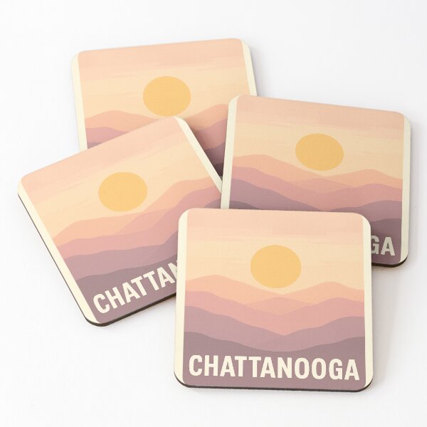 Item preview, Chattanooga Mountain Ridge – Minimal Pastel Scenic Landscape Vector designed and sold by Globalcitytees.