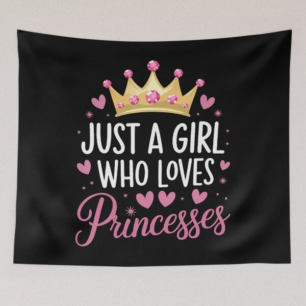 Item preview, Just A Girl Who Loves Princess Cute Princess Lover Kid Girl designed and sold by ChelseaEula.