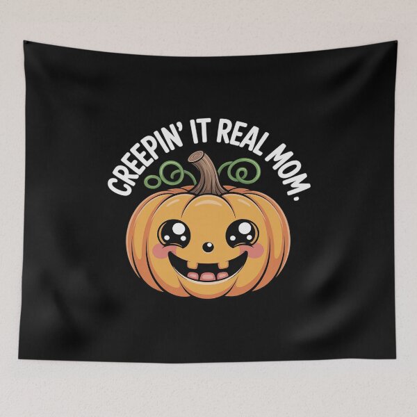 Item preview, Creepin' It Real Mom Cute Pumpkin with Smile Halloween designed and sold by BubblePancake.