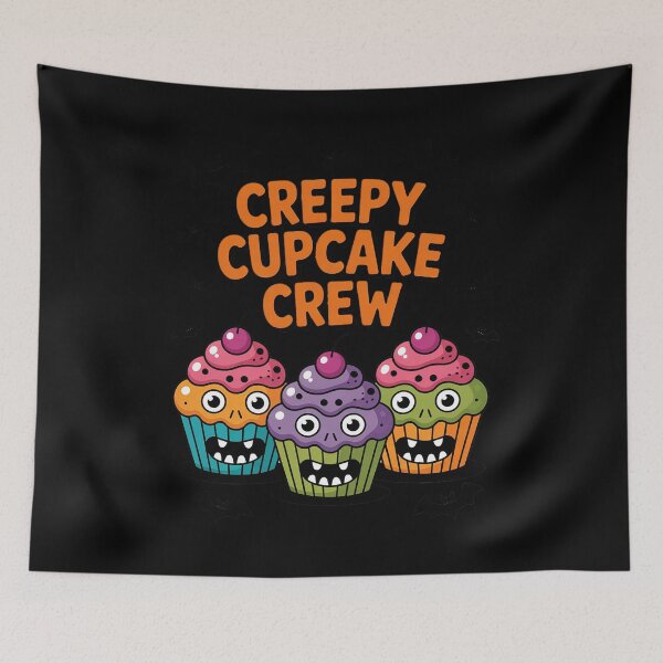 Item preview, Creepy Cupcake Crew Baking Cupcakes Zombies Halloween designed and sold by BubblePancake.