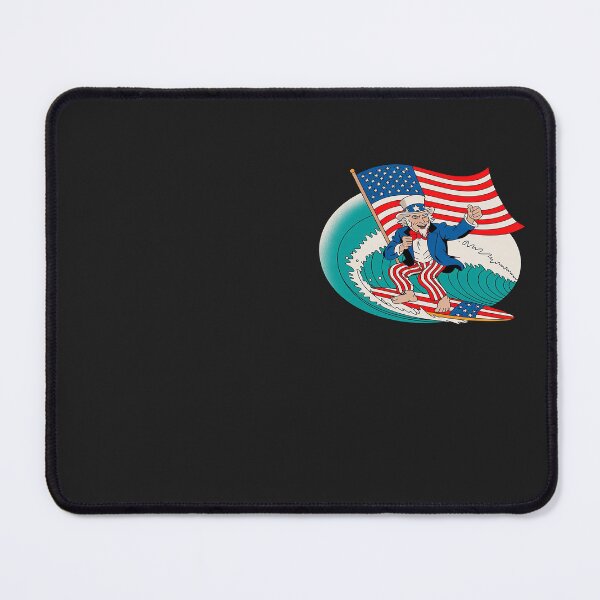Item preview, Uncle Sam Surfing 4th Of July USA Flag designed and sold by Eskomeranola.