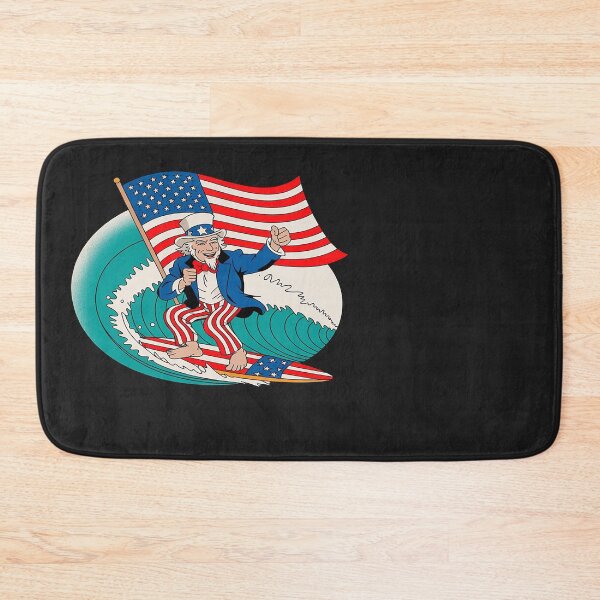 Item preview, Uncle Sam Surfing 4th Of July USA Flag designed and sold by Eskomeranola.