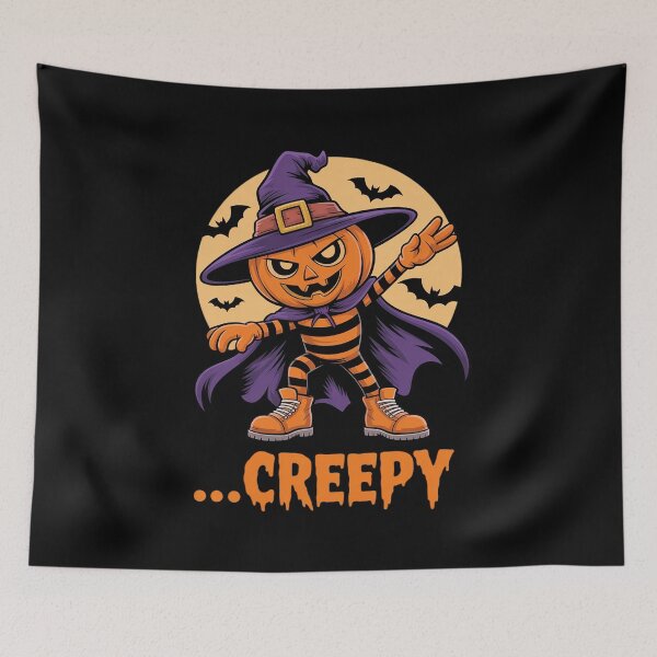 Item preview, Creepy Pumpkin Dab – Halloween designed and sold by BubblePancake.