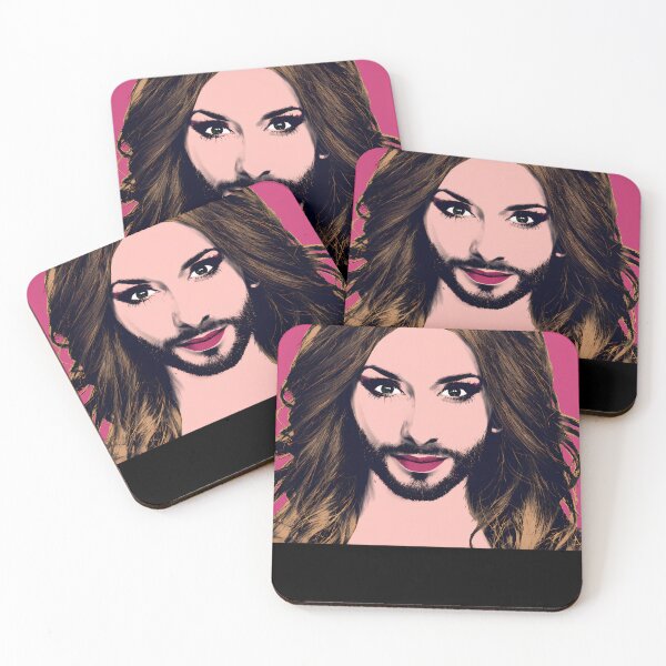 Item preview, Conchita-Wurst---Pop-Art---Pink-Version-2 designed and sold by EmelysSchmidt.