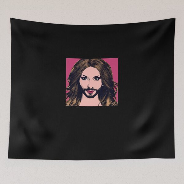 Item preview, Conchita-Wurst---Pop-Art---Pink-Version-2 designed and sold by EmelysSchmidt.