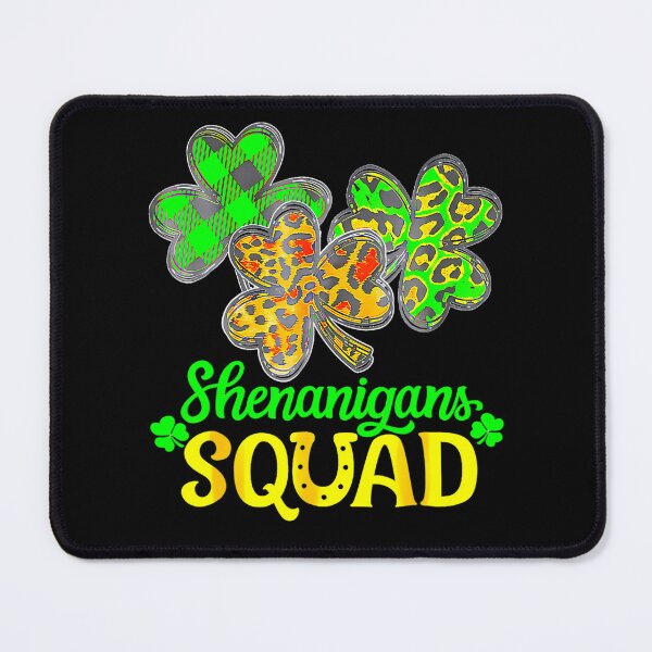Item preview, Shenanigans Squad Gnomes Shamrock Leopard St Patricks Day designed and sold by catsdothingz.