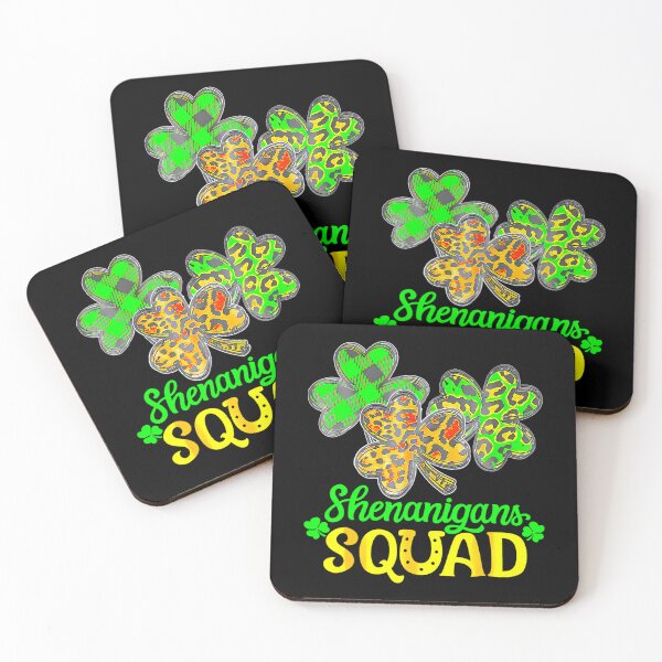 Item preview, Shenanigans Squad Gnomes Shamrock Leopard St Patricks Day designed and sold by catsdothingz.