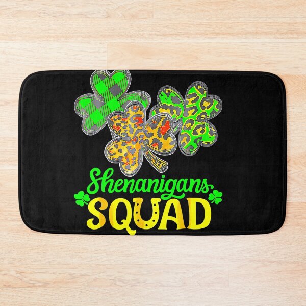 Item preview, Shenanigans Squad Gnomes Shamrock Leopard St Patricks Day designed and sold by catsdothingz.