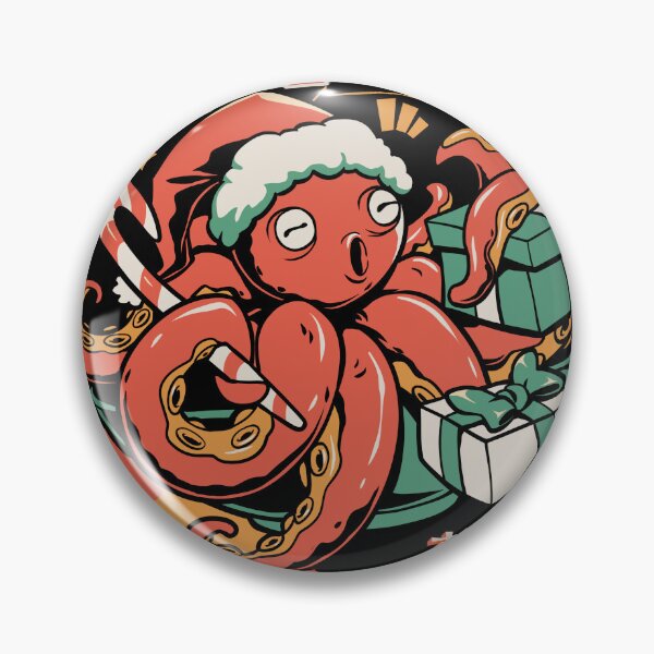 Item preview, Octo Claus – Cute Christmas Octopus With Gifts designed and sold by Pupung oktavian.