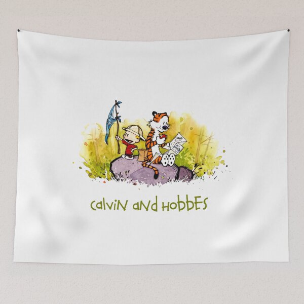 Item preview, Calvin and Hobbes Lost In The Woods Funny Map designed and sold by pellamfeferr.