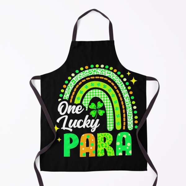 Item preview, One Lucky Para St Patricks Day Rainbow Leopard Shamrock designed and sold by catsdothingz.