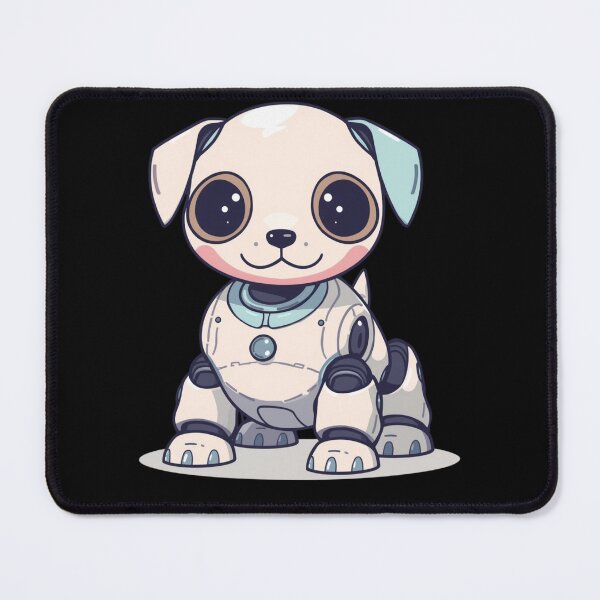 Item preview, Cute Robot Dog — Futuristic Friendly Robo Pup designed and sold by Malfinio.