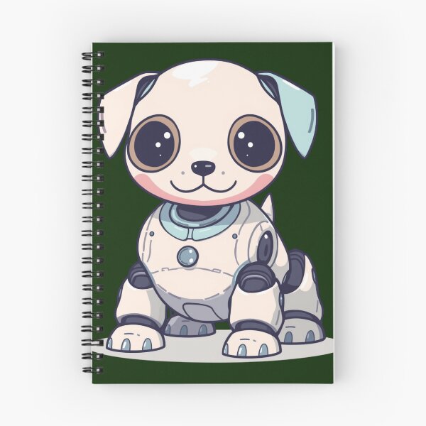 Item preview, Cute Robot Dog — Futuristic Friendly Robo Pup designed and sold by Malfinio.