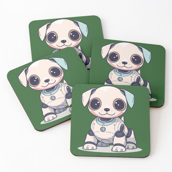 Item preview, Cute Robot Dog — Futuristic Friendly Robo Pup designed and sold by Malfinio.