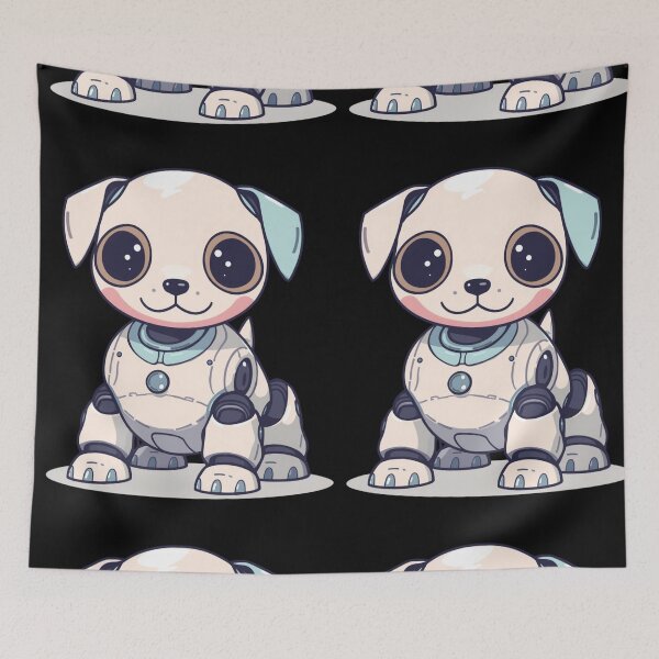 Item preview, Cute Robot Dog — Futuristic Friendly Robo Pup designed and sold by Malfinio.