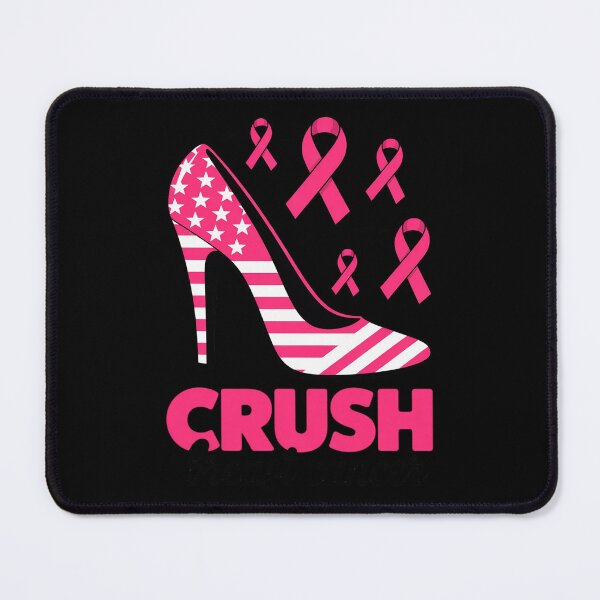 Item preview, Crush Breast Cancer Awareness Bling Pink Ribbon High Heel 1 designed and sold by NetoGalaxy.