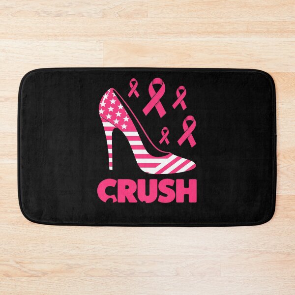 Item preview, Crush Breast Cancer Awareness Bling Pink Ribbon High Heel 1 designed and sold by NetoGalaxy.