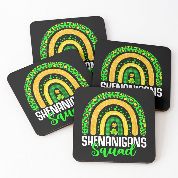 Item preview,  Shenanigans Squad St Patricks Day Leopard Rainbow Shamrock designed and sold by catsdothingz.