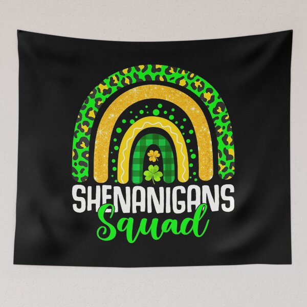 Item preview,  Shenanigans Squad St Patricks Day Leopard Rainbow Shamrock designed and sold by catsdothingz.