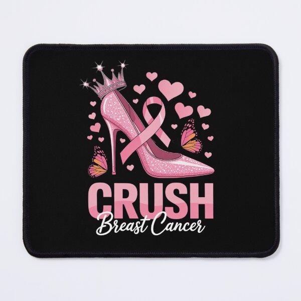 Item preview, Crush Breast Cancer Awareness Bling Pink Ribbon High Heel designed and sold by NetoGalaxy.