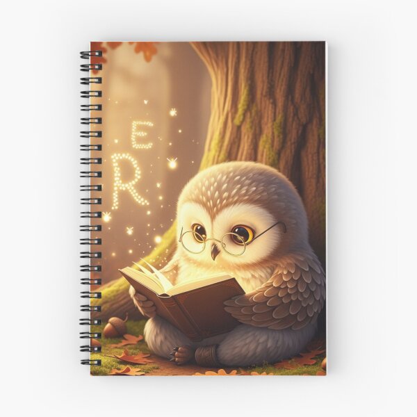 Item preview, Owl Reading Under the Oak Tree designed and sold by HappySproutArt.