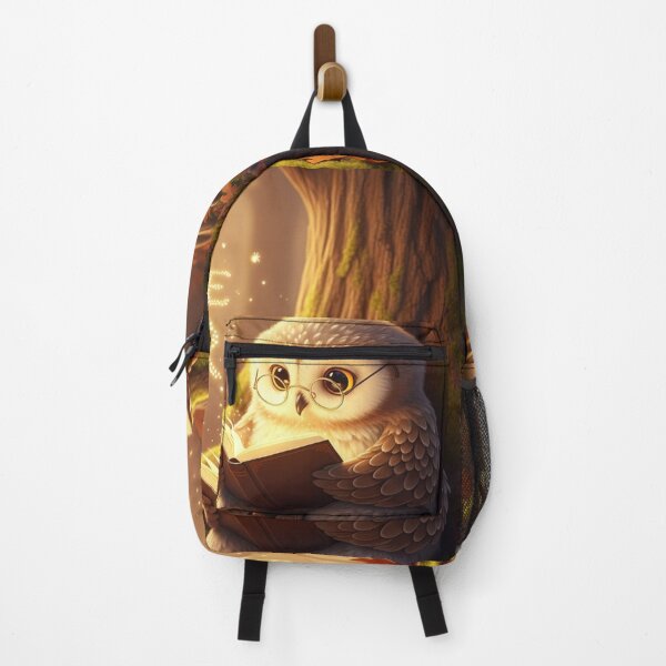 Item preview, Owl Reading Under the Oak Tree designed and sold by HappySproutArt.