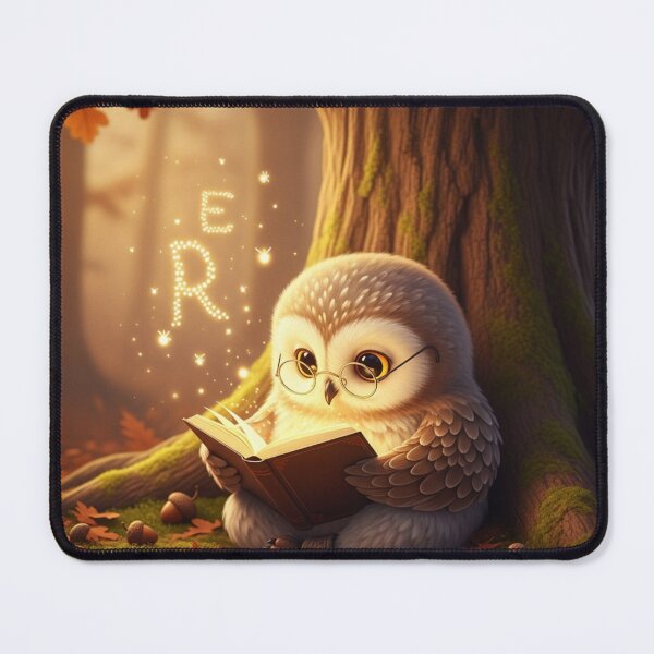 Item preview, Owl Reading Under the Oak Tree designed and sold by HappySproutArt.