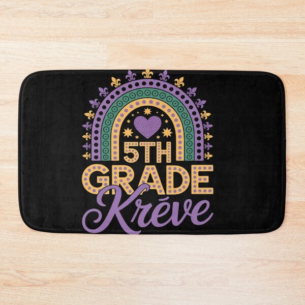 Item preview, Mardi Gras Teacher 5th Grade Krewe Rainbow Leopard designed and sold by catsdothingz.