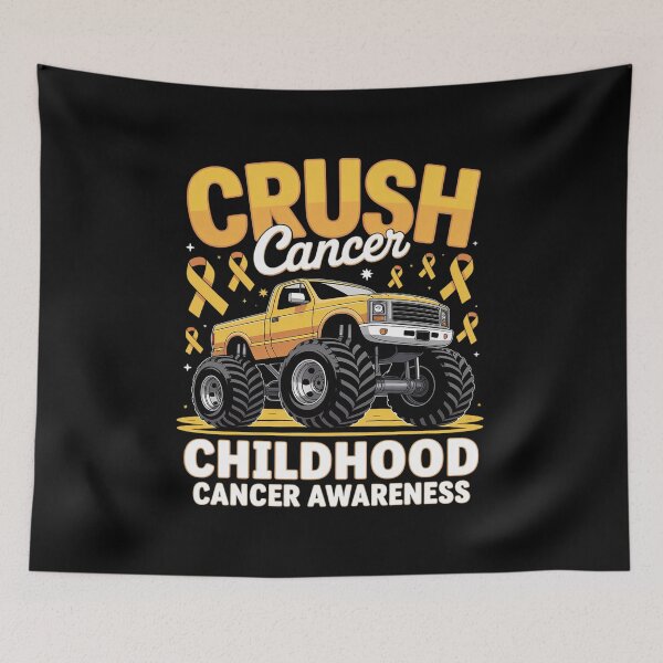Item preview, Crush Cancer Childhood Cancer Awareness designed and sold by NetoGalaxy.
