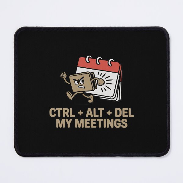 Item preview, Ctrl Alt Del My Meetings Laptop Cartoon designed and sold by NetoGalaxy.
