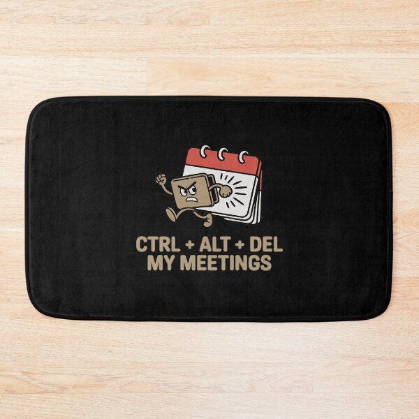 Item preview, Ctrl Alt Del My Meetings Laptop Cartoon designed and sold by NetoGalaxy.