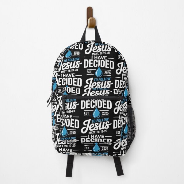Item preview, I Have Decided To Follow Jesus Baptism Christian Bible Verse designed and sold by GeorgeneCharlo.