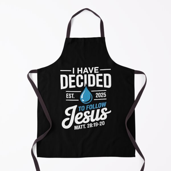 Item preview, I Have Decided To Follow Jesus Baptism Christian Bible Verse designed and sold by GeorgeneCharlo.