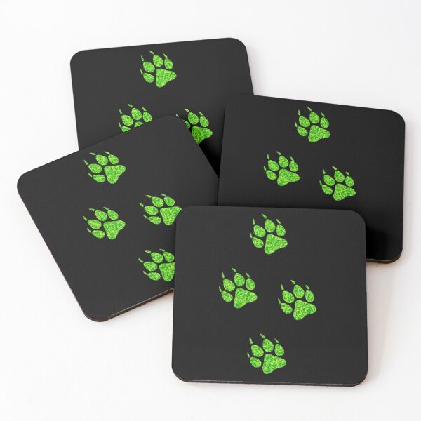 Item preview, Green Paw Prints – Cute Animal Tracks Sticker designed and sold by Ivy-Triggs.