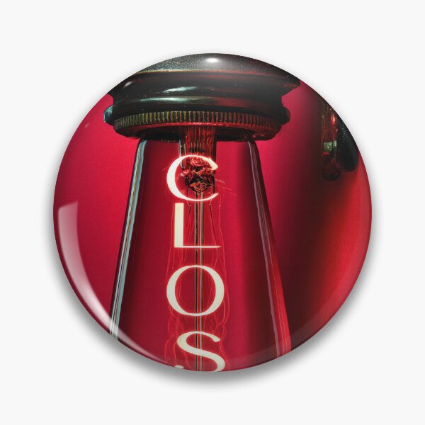 Item preview, Neon “CLOSE” Sign Inside Light Bulb – Modern Red Glow Aesthetic designed and sold by Grafititee.
