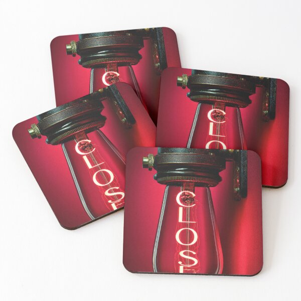 Item preview, Neon “CLOSE” Sign Inside Light Bulb – Modern Red Glow Aesthetic designed and sold by Grafititee.