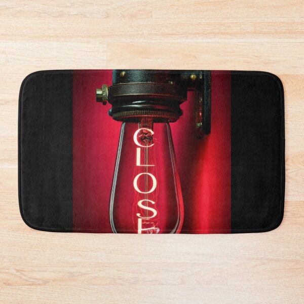 Item preview, Neon “CLOSE” Sign Inside Light Bulb – Modern Red Glow Aesthetic designed and sold by Grafititee.