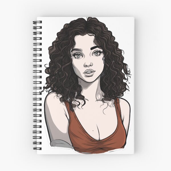 Item preview, Curly low-fi pinup designed and sold by Hedon77.