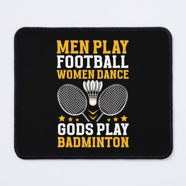 Item preview, Badminton Player Quote Gods Play Badminton designed and sold by RebeccaCelia.